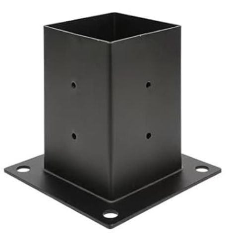 BASE PÉRGOLAS Y TERRAZAS PARA PILARES DE MADERA 4X4 95X95MM BASIKO-2