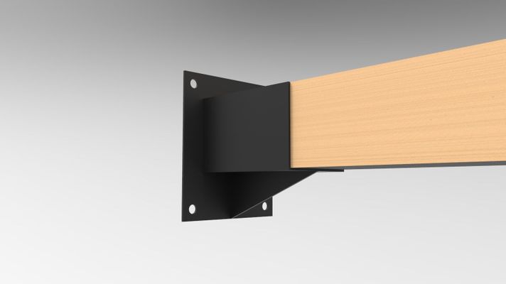 KIT DE PÉRGOLAS Y TERRAZAS MURALLA PILARES DE MADERA  4"X4" (95X95MM)-1
