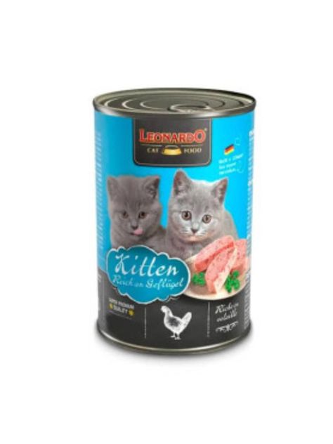 ALIMENTO LEONARDO KITTEN - LATA 400 G-0