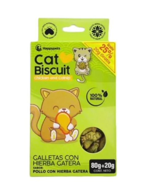Snack para gatos galletas con hierba gatera 100 GR-1