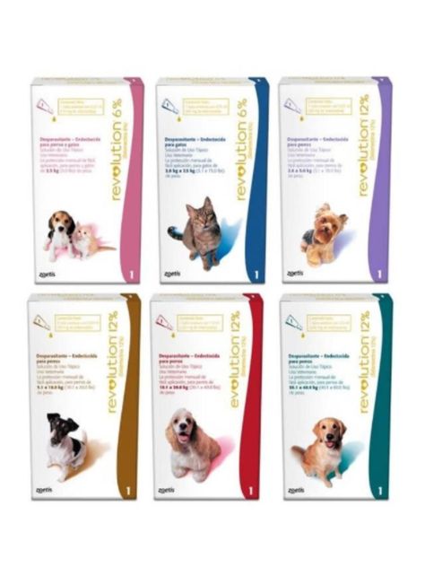 Antiparasitario externo e interno Revolution Perro 12% (10 A 20 KG) 1 ML-1