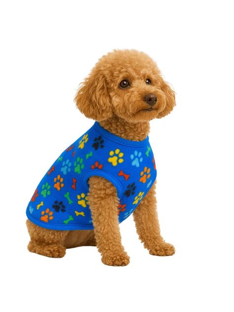 Capa de Polar para perro talla L 40 CM poodle, Shih Tzu-0