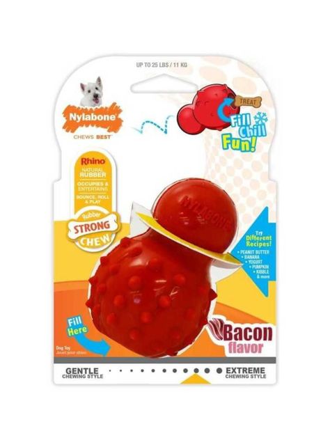 Cono Nylabone Sabor Tocino Para Perros Talla L Hasta 23 kg-0