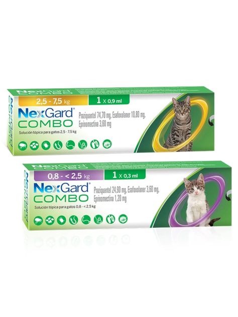 NEXGARD COMBO CAT SOLUCION TOPICA 0.9ML DE 2,5 - 7,5 KG-1