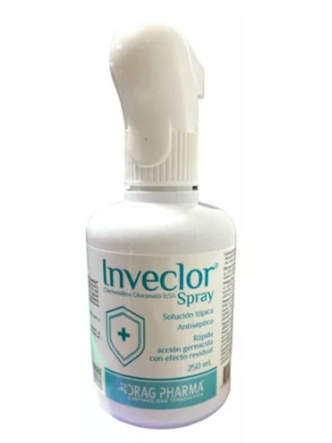 SOLUCION TOPICA ANTISEPTICA INVECLOR SPRAY CLORHEXIDINA 250-4