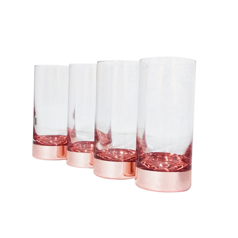 Set 4 Vasos Piscoleros Ember Cobrizado 500ml Maleta-2
