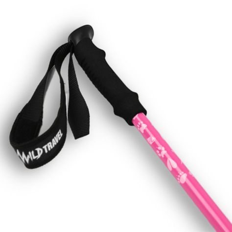 Pack 2 Bastones Trekking Wild Travel Diseñado Para Niños/as Rosado-1