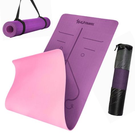 Mat Yoga Morado Colchoneta Eco 8mm Wild Travel + Bolso-0