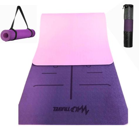 Mat Yoga Morado Colchoneta Eco 8mm Wild Travel + Bolso-1