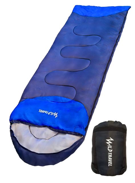 Saco De Dormir Extremo Wild Travel -15° +10° Azul 1800g-0