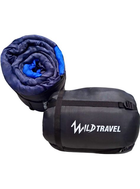 Saco De Dormir Extremo Wild Travel -15° +10° Azul 1800g-6