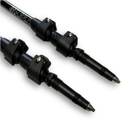 Bastones de trekking Negro Wild Travel 2 unidades, ajustable, de aluminio 7075, resistente, ligero, con cierre abatible de ajuste rápido-3