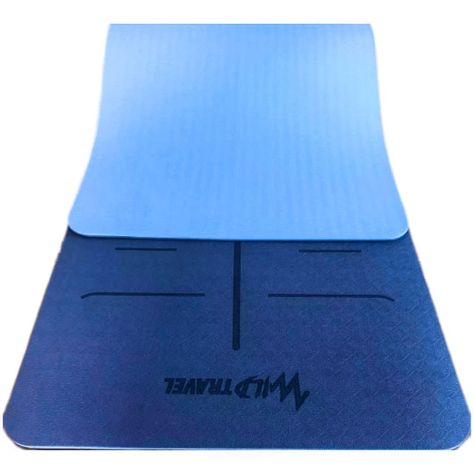 Mat Yoga Azul Colchoneta Eco 8mm Wild Travel + Bolso-4