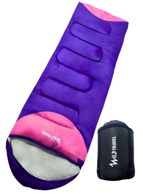 Saco De Dormir Extremo Wild Travel -15° +10° Morado 1800g-0