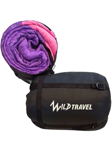 Saco De Dormir Extremo Wild Travel -15° +10° Morado 1800g-6