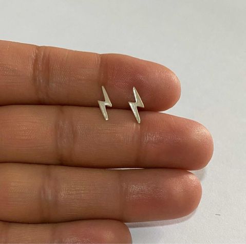 Aros Rayo Pequeño En Plata De Ley 925-1