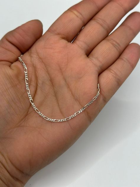 Collar Unisex eslabones modelo cartier 50 cm Plata mas caja-1