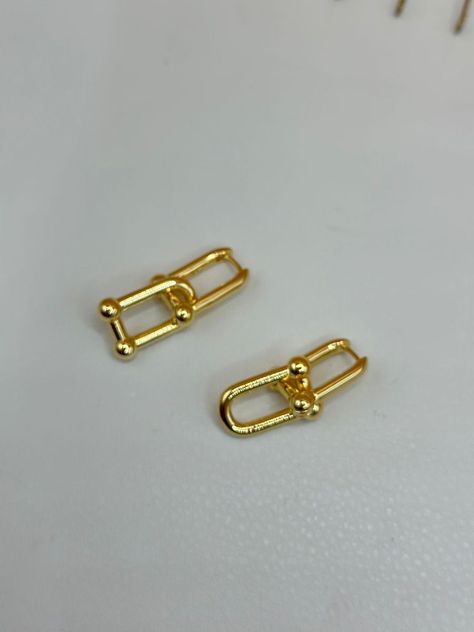 Aros Dama Grandes Elegantes U Entrelazada Plata S925 Bañooro-2