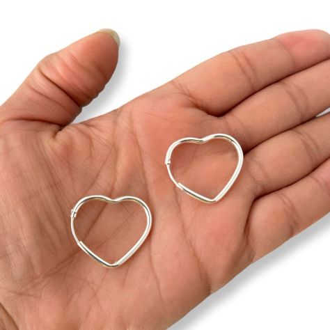Aro Argolla Corazón Plata Italiana 925 Mas Estuche-1