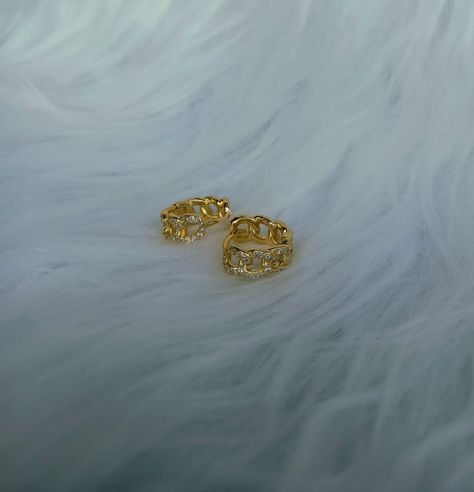 Aros Argolla Para Dama Plata S925 Con Baño En Oro Y Circones-3