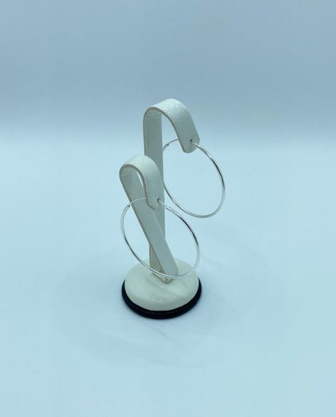 Aros Argolla Lisos 40 Mm Plata Italiana Ley 925 Mas Caja-1