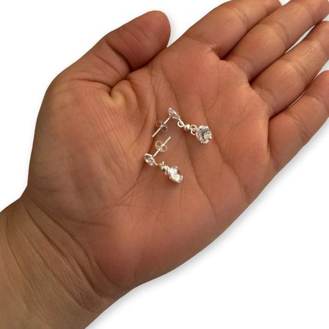 Aros Circones Colgantes Elegante Plata-2