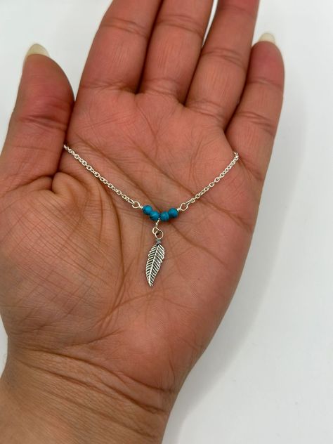 Collar Pluma Colgante Plata-1