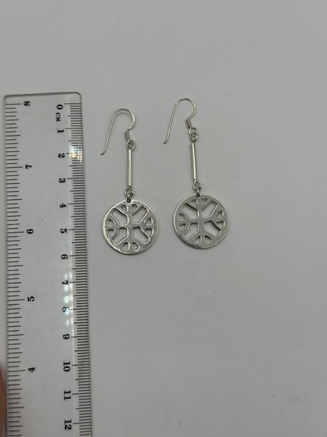 Aro Mapuche modelo Kultrum colgante Plata Fina mas caja -2