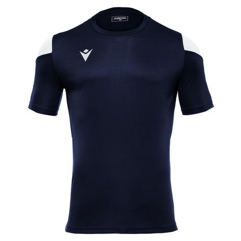 Polera Polis Macron Hombre Azul Marino-Blanco-0