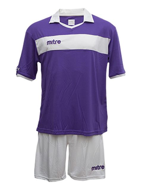 Uniforme de futbol London hombre Mitre morado blanco-0