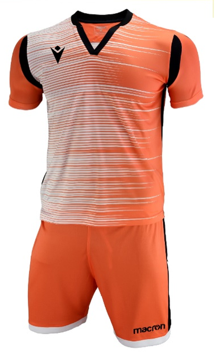 Uniforme Fútbol Nápoles Hero Adulto Naranjo-Blanco-0