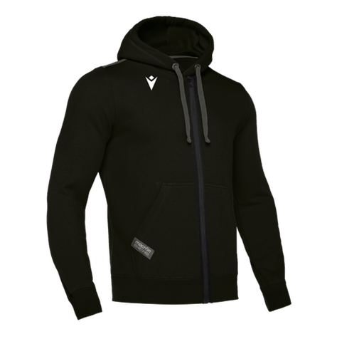Polerón Macron Full Zipper Hero Negro-1