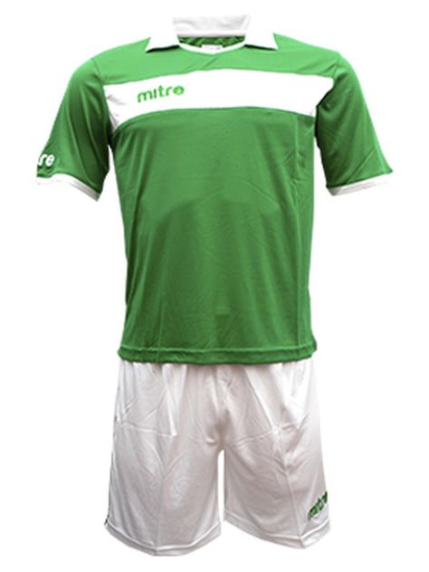 Uniforme de futbol London Jr Mitre Verde blanco-0
