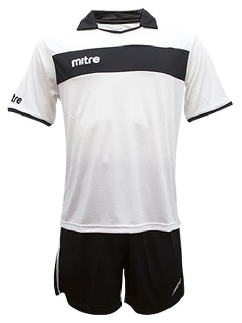 Uniforme de futbol London hombre Mitre Blanco negro-0