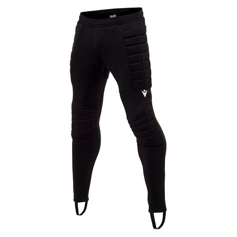 Pantalón Arquero con Protección Macron Lepus Hero Negro-1