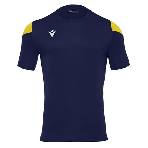 Polera Polis Macron Hombre Azul Marino-Amarillo-0