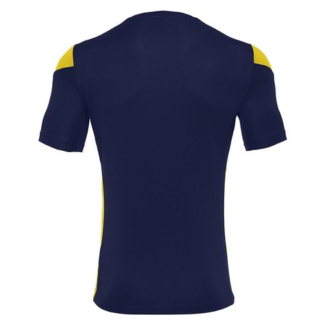 Polera Polis Macron Hombre Azul Marino-Amarillo-4