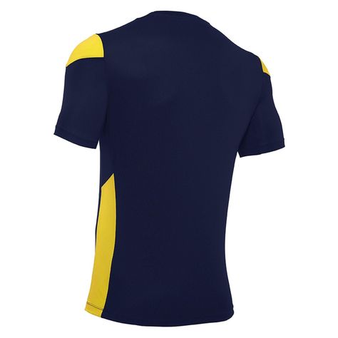 Polera Polis Macron Hombre Azul Marino-Amarillo-5