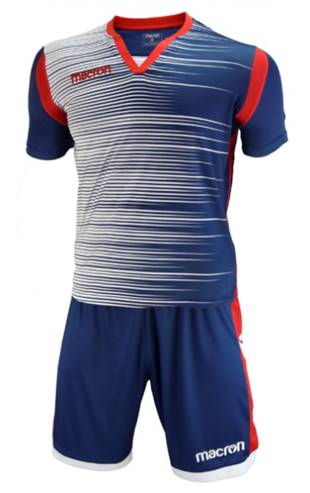 Uniforme Fútbol Niños Nápoles Macron Azul Marino-Blanco-0