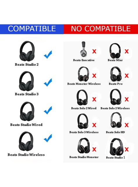 Almohadillas Para Audífonos Beats Studio 2 & 3 Wireless-2