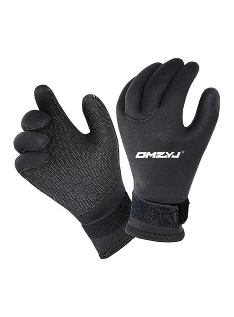 Guantes Neopreno 5mm Buceo Calidos Resistentes Ajustables-0