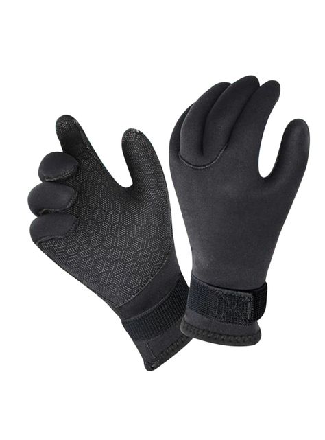 Guantes Neopreno 3mm Buceo Cálidos Ajustables Resistentes-0