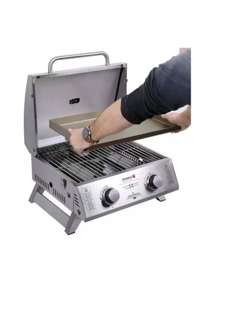 Parrilla A Gas 2 Quemadores Pgm-2qin Sindelen-acero Inox-2