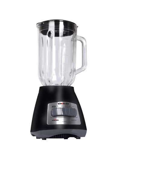 Licuadora Jarra Vidrio Sindelen L-1600ng 1,5lts Color Negro-0