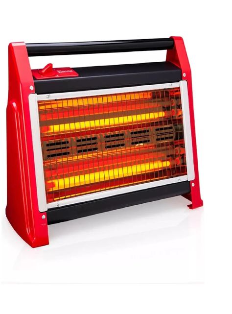 Estufa Calefactor Cuarzo Kendal Kc-160as Calor Limpio Rojo-0