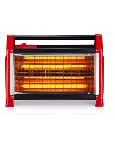 Estufa Calefactor Cuarzo Kendal Kc-160as Calor Limpio Rojo-2