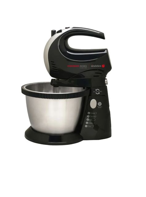 Batidora De Pie Sindelen B-5300 Negra Y Acero-0