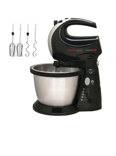 Batidora De Pie Sindelen B-5300 Negra Y Acero-2
