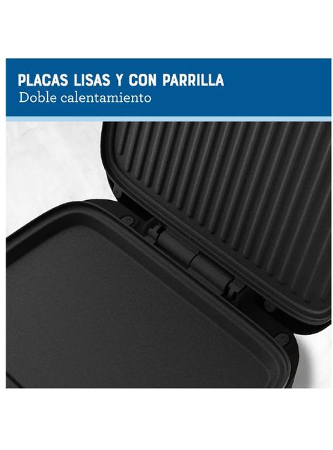 Sandwichera Oster® Compacta Con Platos Hondo Ckstsm400 Negro-5