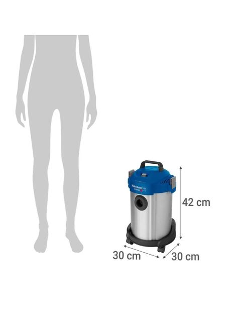 Aspiradora Sindelen Apa-1150in 12l Plateado Y Azul Y Negra-4